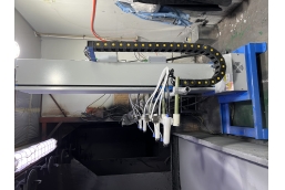Small parts Luggage hardware automatic spraying HDA-60 electrostatic rotating bell surface spray.